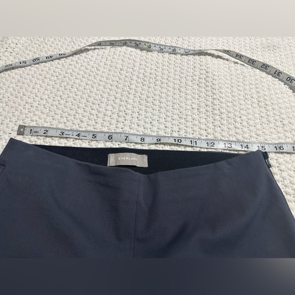 Everlane Side Zip Stretch Cotton Pants size 10 grey/blue - Picture 9 of 10